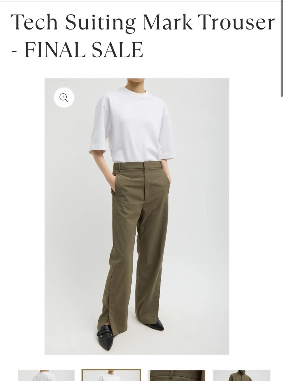 Tibi Tech Suiting Mark Trouser